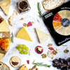 gourmet cheese selection wheel gift present family dinner party friends cheddar cheese cheeseboard herbs garlic pepper double gloucester chives onion ale mustard vintage mature tomato basil hot mexican red leicester smokey valentines fathers day mothers christmas secret santa